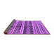 Sideview of Solid Purple Modern Rug, urb1281pur