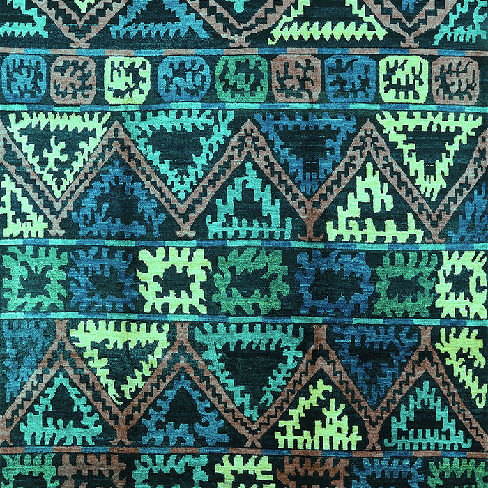 Solid Turquoise Modern Rug, urb1282turq