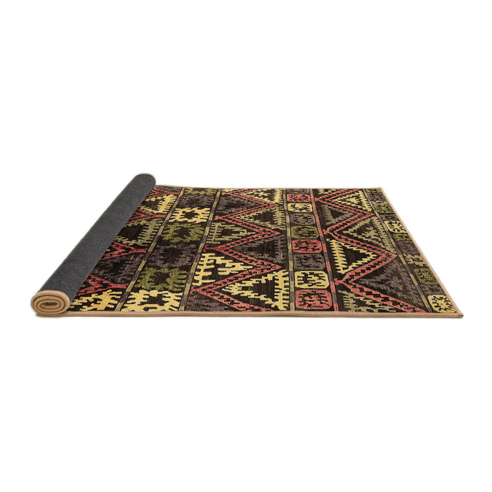 Sideview of Solid Brown Modern Rug, urb1282brn