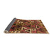 Sideview of Solid Orange Modern Rug, urb1282org