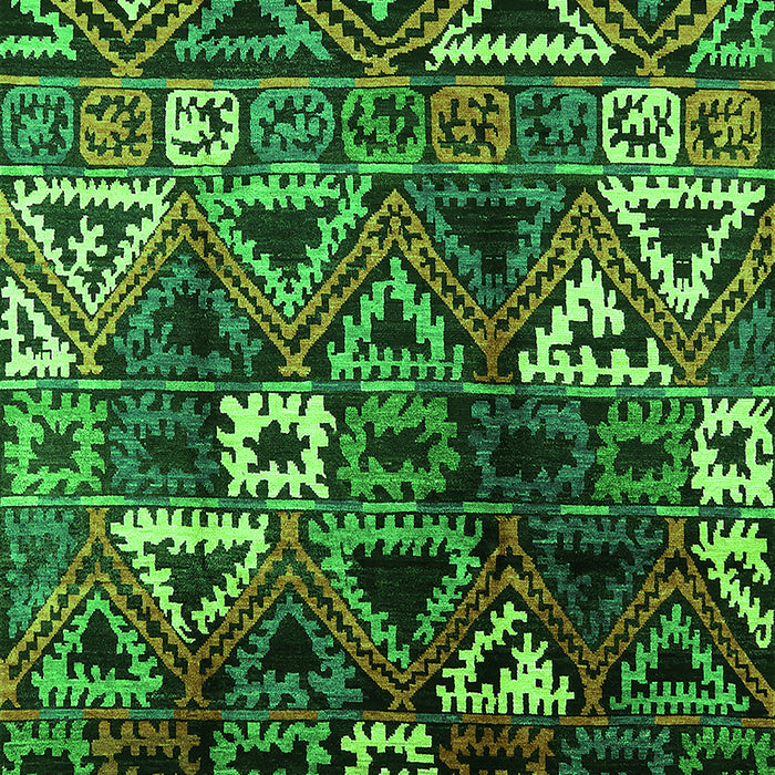 Solid Green Modern Rug, urb1282grn