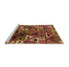 Sideview of Machine Washable Solid Orange Modern Area Rugs, wshurb1282org