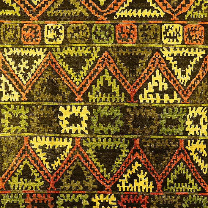 Solid Yellow Modern Rug, urb1282yw