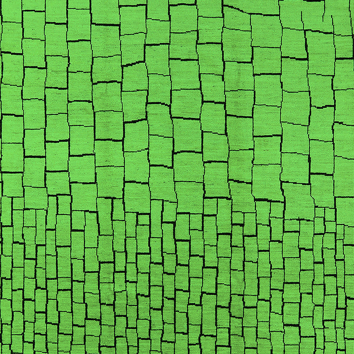 Machine Washable Solid Green Modern Area Rugs, wshurb1283grn