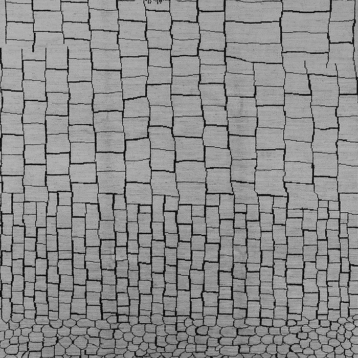 Square Solid Gray Modern Rug, urb1283gry