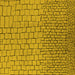 Square Solid Yellow Modern Rug, urb1283yw