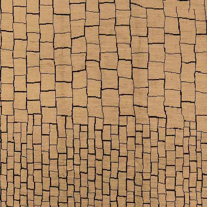 Solid Brown Modern Rug, urb1283brn