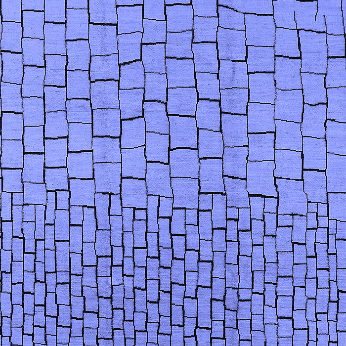 Machine Washable Solid Blue Modern Rug, wshurb1283blu