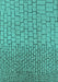 Solid Turquoise Modern Rug, urb1283turq