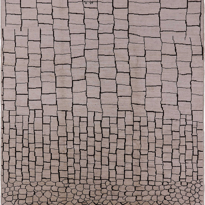 Square Mid-Century Modern Puce Purple Solid Rug, urb1283