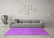 Machine Washable Solid Purple Modern Area Rugs in a Living Room, wshurb1283pur