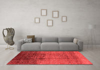 Machine Washable Solid Red Modern Rug, wshurb1284red