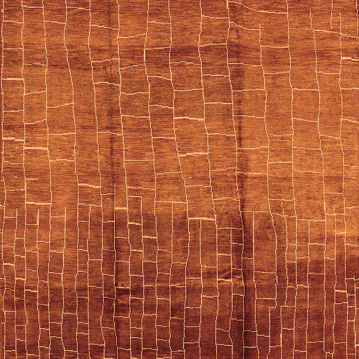 Solid Orange Modern Rug, urb1284org