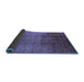 Sideview of Solid Blue Modern Rug, urb1284blu