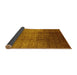 Sideview of Solid Yellow Modern Rug, urb1284yw