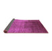 Sideview of Solid Purple Modern Rug, urb1284pur