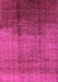 Machine Washable Solid Pink Modern Rug, wshurb1284pnk