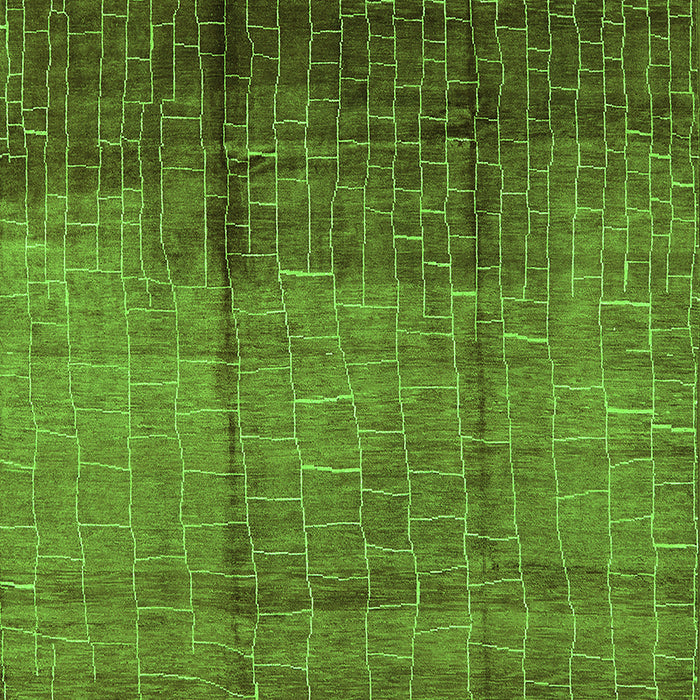 Machine Washable Solid Green Modern Area Rugs, wshurb1284grn