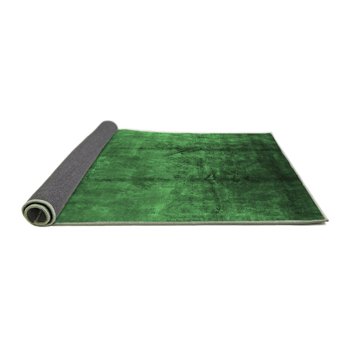 Sideview of Oriental Emerald Green Industrial Rug, urb1285emgrn
