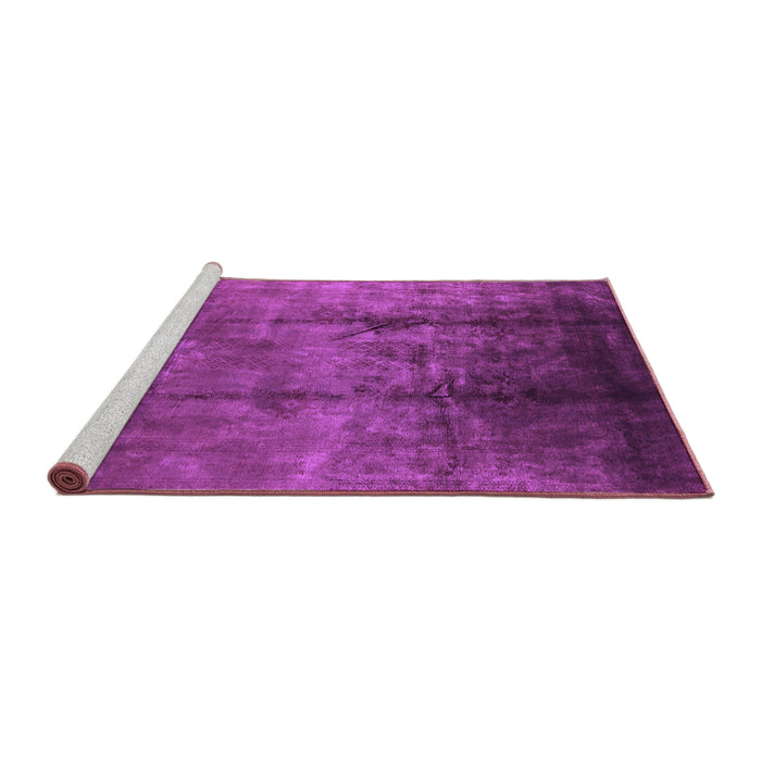 Sideview of Machine Washable Oriental Purple Industrial Area Rugs, wshurb1285pur