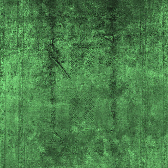 Oriental Emerald Green Industrial Rug, urb1285emgrn
