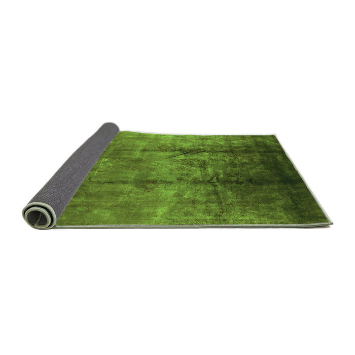 Sideview of Oriental Green Industrial Rug, urb1285grn