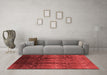 Industrial Red Washable Rugs