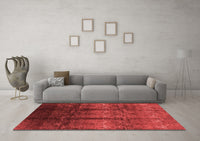 Machine Washable Oriental Red Industrial Rug, wshurb1286red