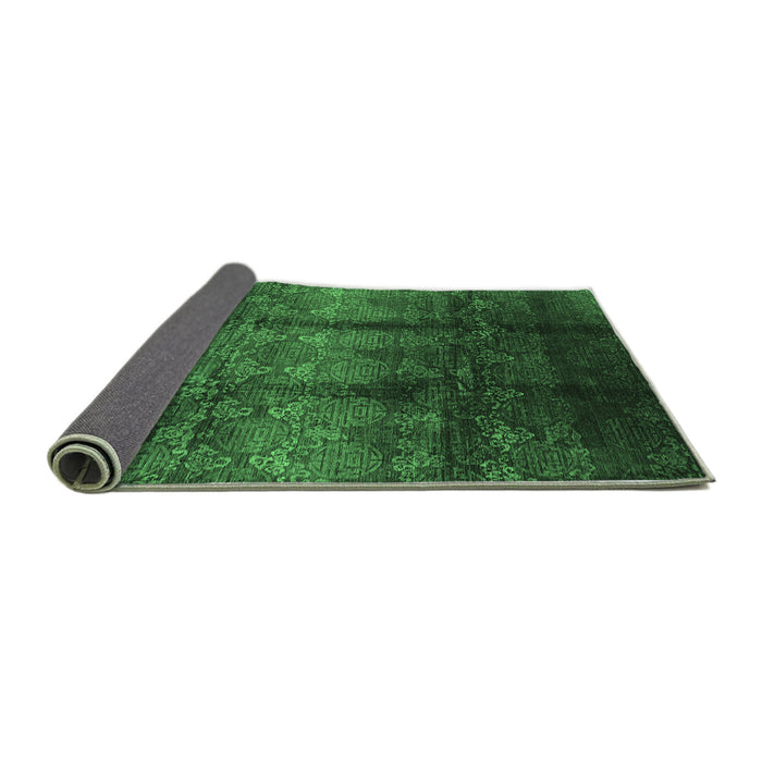 Sideview of Oriental Emerald Green Industrial Rug, urb1286emgrn