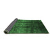 Sideview of Oriental Emerald Green Industrial Rug, urb1286emgrn