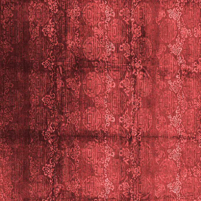 Machine Washable Oriental Red Industrial Rug, wshurb1286red