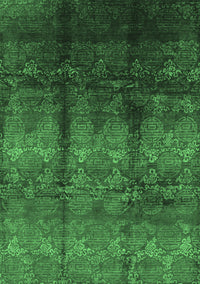 Oriental Emerald Green Industrial Rug, urb1286emgrn