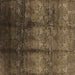 Square Oriental Brown Industrial Rug, urb1286brn