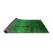 Sideview of Oriental Green Industrial Rug, urb1286grn