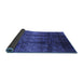 Sideview of Oriental Blue Industrial Rug, urb1286blu