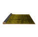 Sideview of Oriental Yellow Industrial Rug, urb1286yw