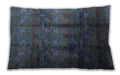 Mid-Century Modern Urban Steel Blue Lumbar Throw Pillow, 13 inch by 19 inch, lburb1286