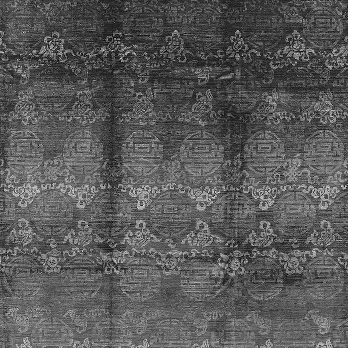 Machine Washable Oriental Gray Industrial Rug, wshurb1286gry