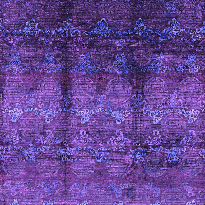 Machine Washable Oriental Purple Industrial Area Rugs, wshurb1286pur