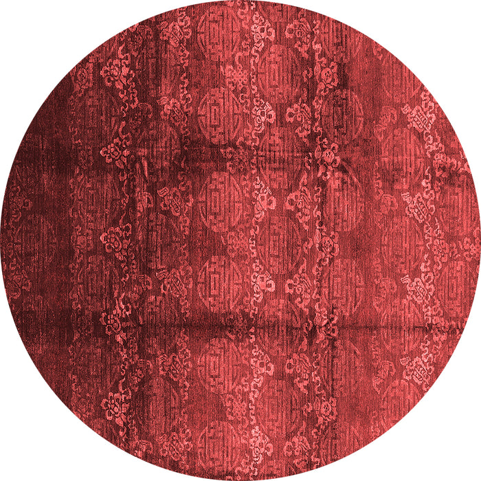 Machine Washable Oriental Red Industrial Rug, wshurb1286red