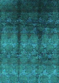 Oriental Turquoise Industrial Rug, urb1286turq