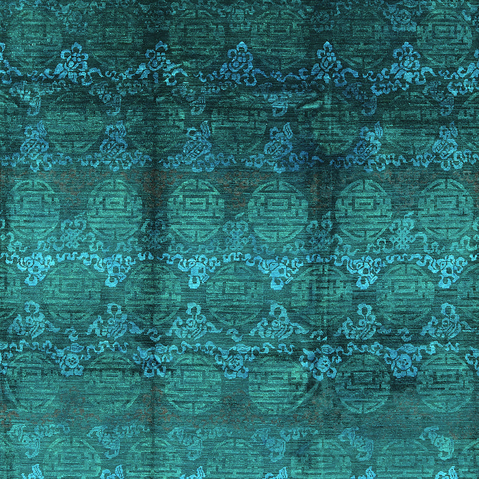 Oriental Turquoise Industrial Rug, urb1286turq