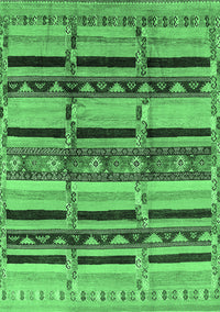 Oriental Emerald Green Industrial Rug, urb1287emgrn