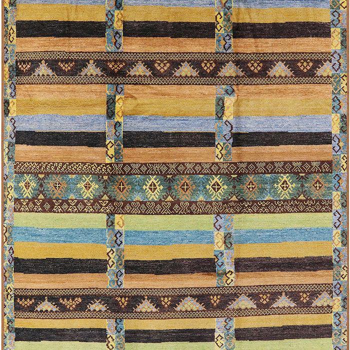 Mid-Century Modern Reddish Brown Oriental Rug, urb1287