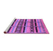 Sideview of Machine Washable Oriental Purple Industrial Area Rugs, wshurb1287pur