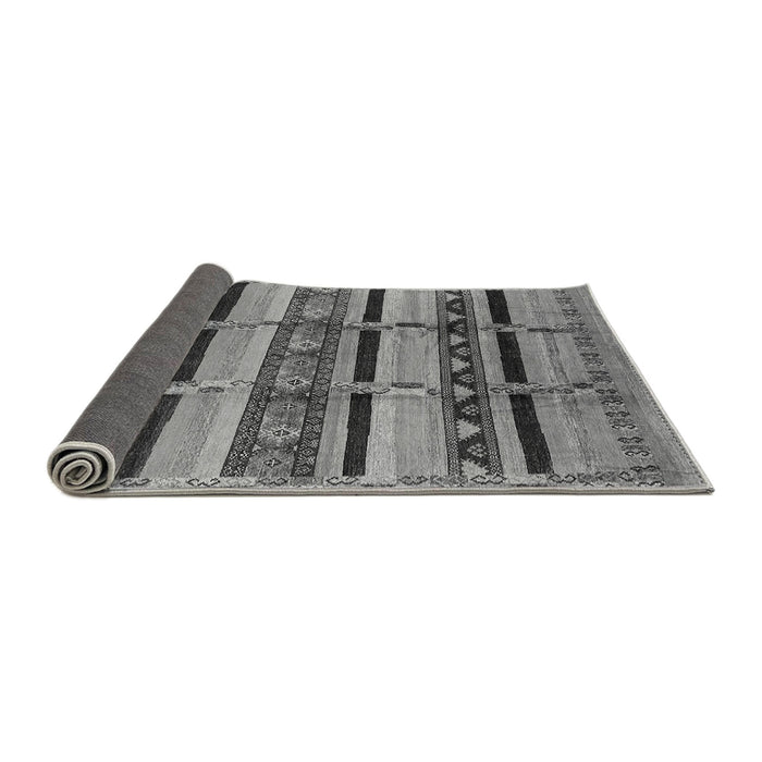 Sideview of Oriental Gray Industrial Rug, urb1287gry
