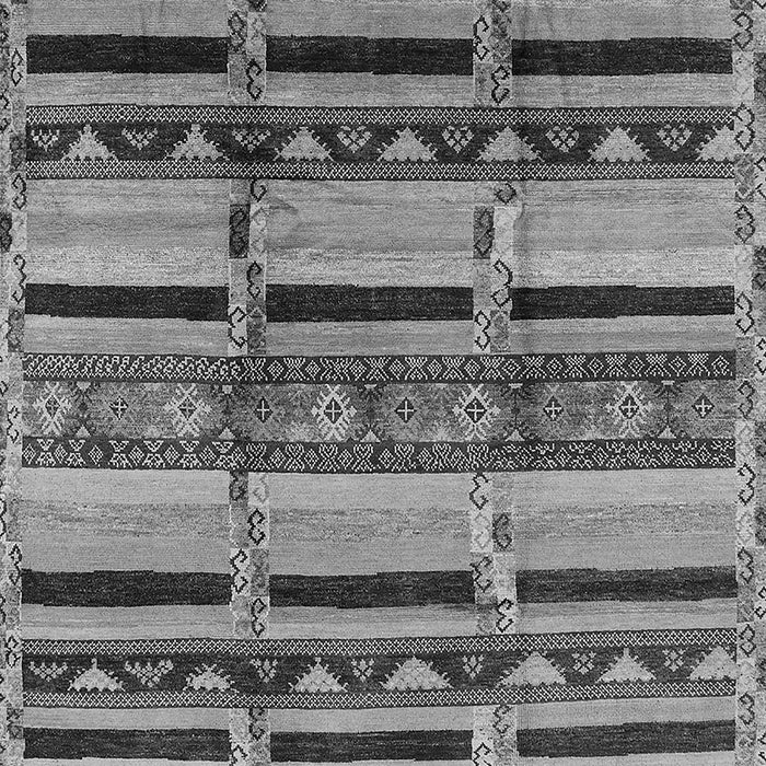 Machine Washable Oriental Gray Industrial Rug, wshurb1287gry