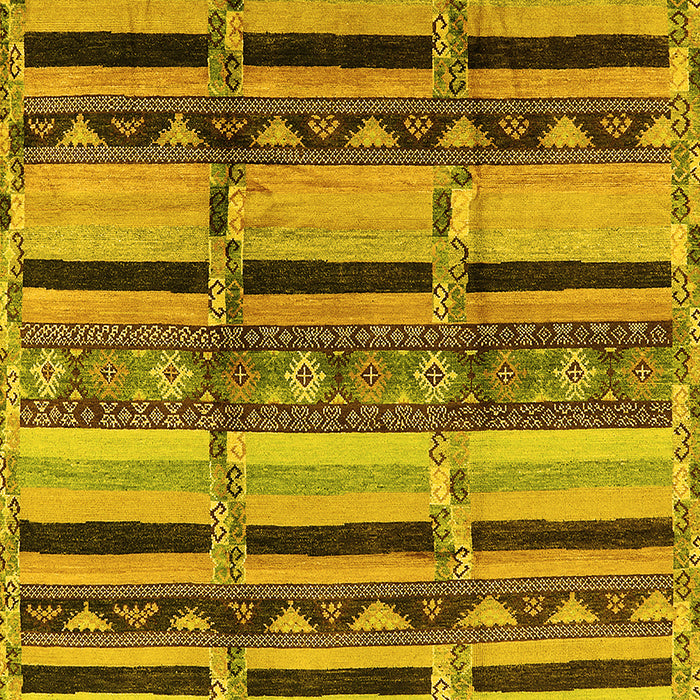 Oriental Yellow Industrial Rug, urb1287yw