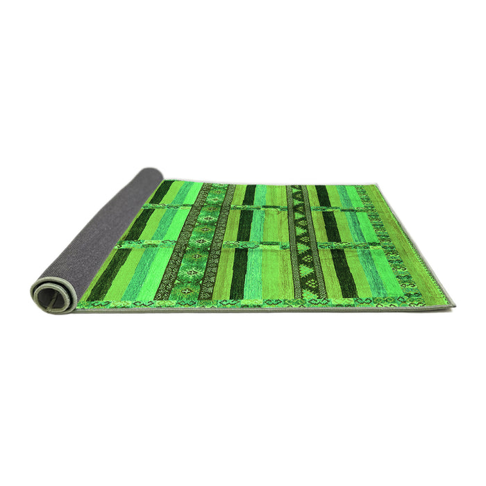 Sideview of Oriental Green Industrial Rug, urb1287grn