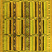 Square Oriental Yellow Industrial Rug, urb1287yw